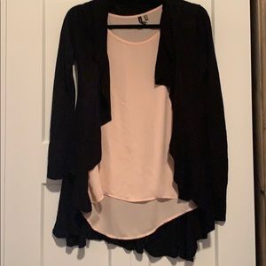 Black cardigan